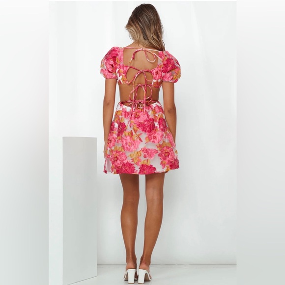 🆕NWT #263 ~ HELLO MOLLY WIDE EYED ANGEL DRESS FUCHSIA, SIZE XL, US~10 - Picture 3 of 16